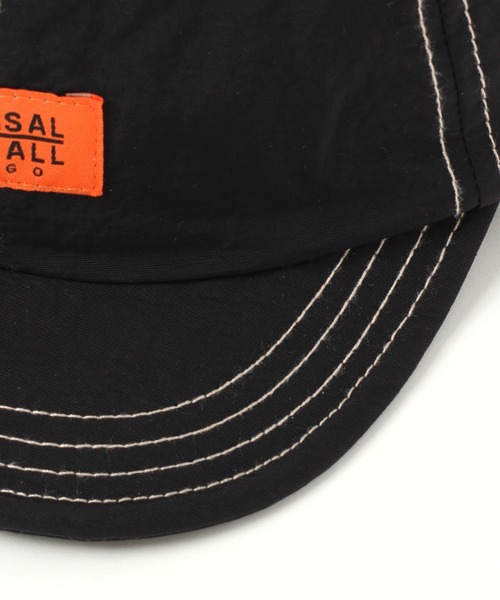 UNIVERSAL OVERALL（ユニバーサルオーバーオール）の「【UNIVERSAL OVERALL(ユニバーサル オーバーオール)】別注ナイショートブリムキャップ（キャップ・メンズ・ブラック/オリーブ/ライトベージュ・FREE）」の13枚目の写真