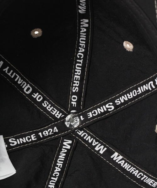 UNIVERSAL OVERALL（ユニバーサルオーバーオール）の「【UNIVERSAL OVERALL(ユニバーサル オーバーオール)】別注ナイショートブリムキャップ（キャップ・メンズ・ブラック/オリーブ/ライトベージュ・FREE）」の12枚目の写真