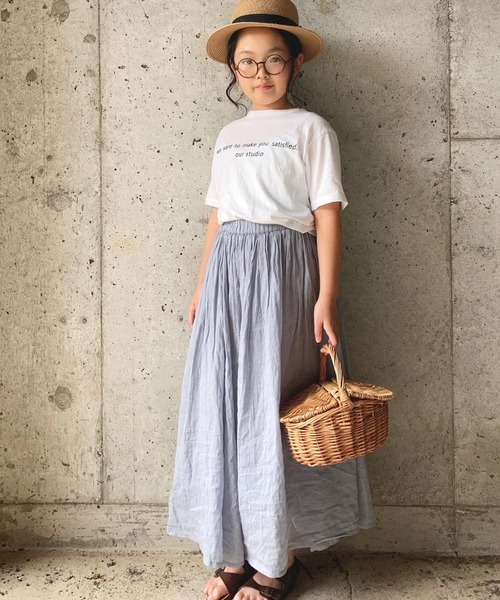 CIAOPANIC TYPY（チャオパニックティピー）の「【KIDS】indiaボイルインナーパンツ付きスカート（スカート・キッズ・ダークブラウン/カーキ/ピンク/イエロー/ブルー/ホワイト系その他・SMALL/MEDIUM/LARGE/X-LARGE/XX-LARGE）」の4枚目の写真