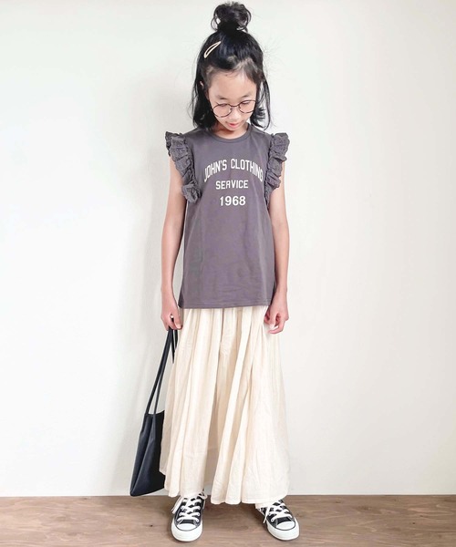 CIAOPANIC TYPY（チャオパニックティピー）の「【KIDS】indiaボイルインナーパンツ付きスカート（スカート・キッズ・ダークブラウン/カーキ/ピンク/イエロー/ブルー/ホワイト系その他・SMALL/MEDIUM/LARGE/X-LARGE/XX-LARGE）」の10枚目の写真