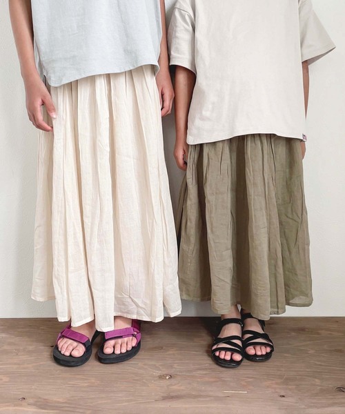 CIAOPANIC TYPY（チャオパニックティピー）の「【KIDS】indiaボイルインナーパンツ付きスカート（スカート・キッズ・ダークブラウン/カーキ/ピンク/イエロー/ブルー/ホワイト系その他・SMALL/MEDIUM/LARGE/X-LARGE/XX-LARGE）」の15枚目の写真