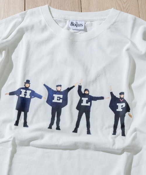 JOHN'S CLOSET（ジョンズクローゼット）の「【12】〔THE BEATLES/ザ・ビートルズ〕BEATLES HELPオーバーサイズTシャツ（Tシャツ/カットソー・メンズ・オフホワイト/チャコール・MEDIUM/LARGE）」の15枚目の写真