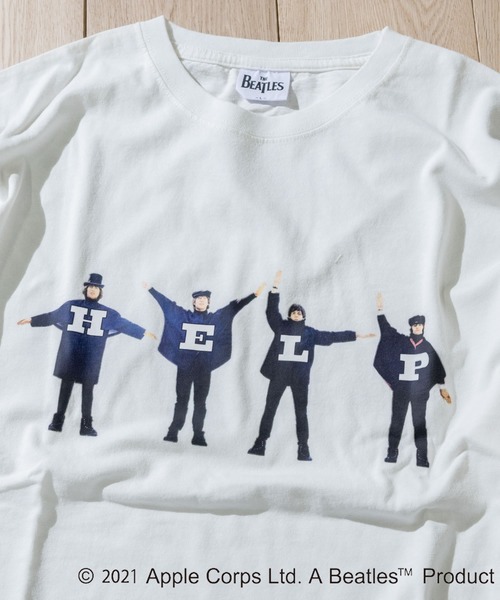JOHN'S CLOSET（ジョンズクローゼット）の「【12】〔THE BEATLES/ザ・ビートルズ〕BEATLES HELPオーバーサイズTシャツ（Tシャツ/カットソー・メンズ・オフホワイト/チャコール・MEDIUM/LARGE）」の20枚目の写真