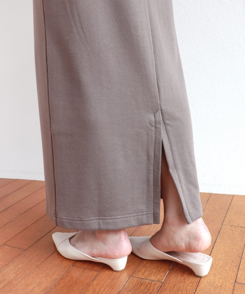 andme（アンドミー）の「裏毛スウェットロングスカート（スカート・レディース・ブラック/ブラウン系その他/ベージュ系その他・M/L）」の17枚目の写真