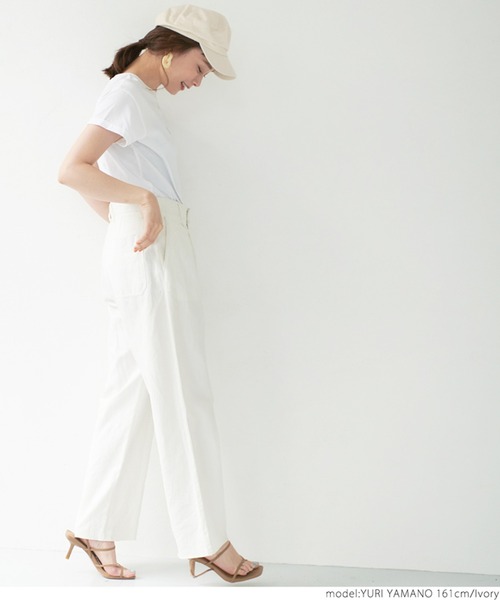 coca(coca)(コカ)の「コットンキャスケット(キャスケット・レディース・ブラック/アイボリー・ONE SIZE)」の11枚目の写真