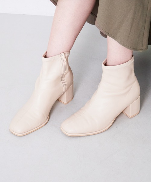 Heather（ヘザー）の「ストレッチブーツ　959538（ブーツ・レディース・アイボリー/ブラック・M/L）」の2枚目の写真