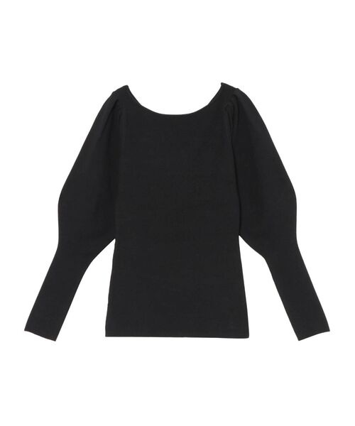 LAGUNAMOON（ラグナムーン）の「スノーホワイトスリーブニットプルオーバー（ニット/セーター・レディース・ブラック/ラベンダー/ベージュ・FREE）」の2枚目の写真