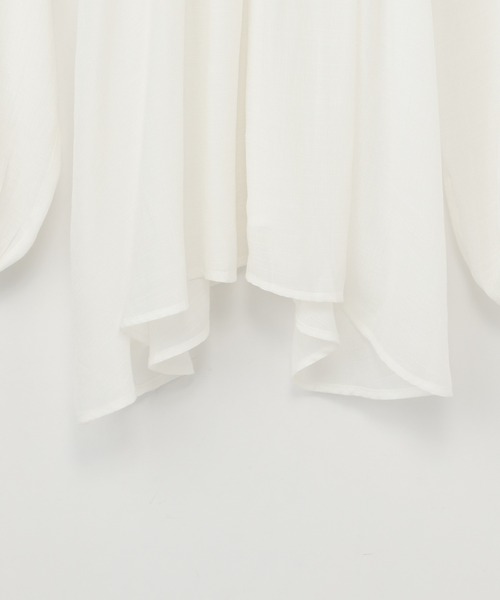 Heather(ヘザー)の「Vネックフロントフリルブラウス 217852(シャツ/ブラウス・レディース・ホワイト/イエロー系/ブラック・FREE)」の5枚目の写真