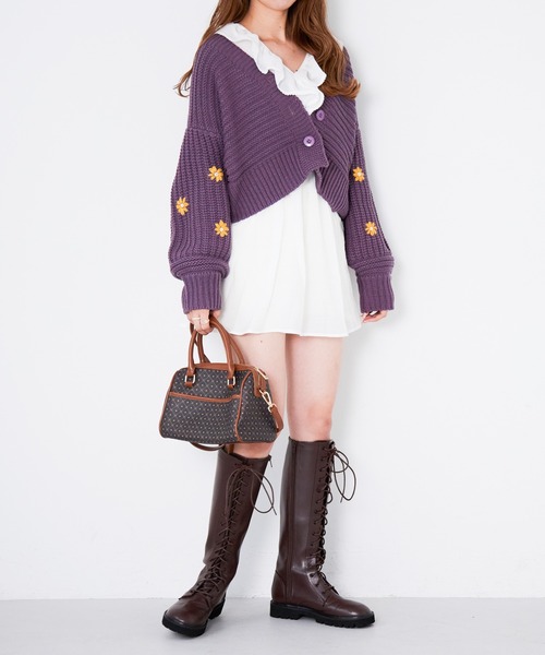 Heather(ヘザー)の「Vネックフロントフリルブラウス 217852(シャツ/ブラウス・レディース・ホワイト/イエロー系/ブラック・FREE)」の20枚目の写真