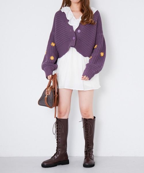 Heather(ヘザー)の「Vネックフロントフリルブラウス 217852(シャツ/ブラウス・レディース・ホワイト/イエロー系/ブラック・FREE)」の21枚目の写真