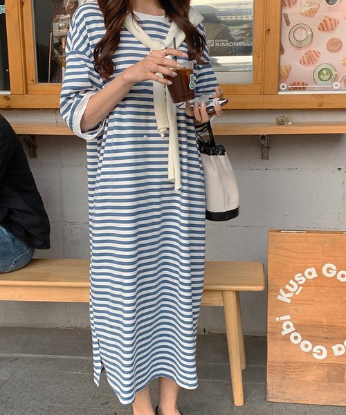レディース ボーダーワンピ フェイクカーディガンのこなれセットアップ 2点セット ワンピース Day Closet デイ クローゼット のファッション通販 Zozotown
