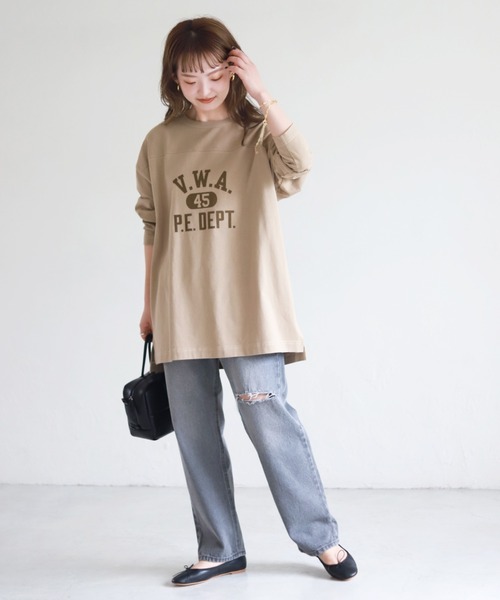 SLOBE IENA（スローブイエナ）の「LE DENIM ダメージパンツ【洗濯機使用可能】◆（デニムパンツ・レディース・グレー系その他/サックスブルー・36/38/40）」の5枚目の写真