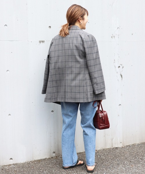 SLOBE IENA（スローブイエナ）の「LE DENIM ダメージパンツ【洗濯機使用可能】◆（デニムパンツ・レディース・グレー系その他/サックスブルー・36/38/40）」の10枚目の写真