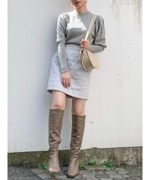 dazzlin（ダズリン）の「キルティングミニスカート（スカート・レディース・ブラック/ブラウン/グレー・SMALL/MEDIUM）」の17枚目の写真