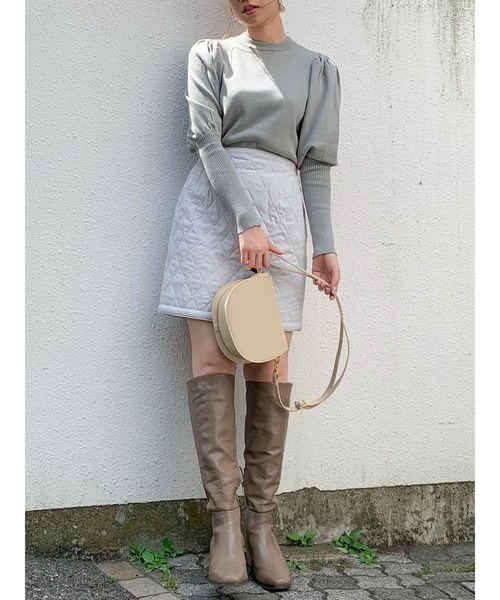 dazzlin（ダズリン）の「キルティングミニスカート（スカート・レディース・ブラック/ブラウン/グレー・SMALL/MEDIUM）」の18枚目の写真