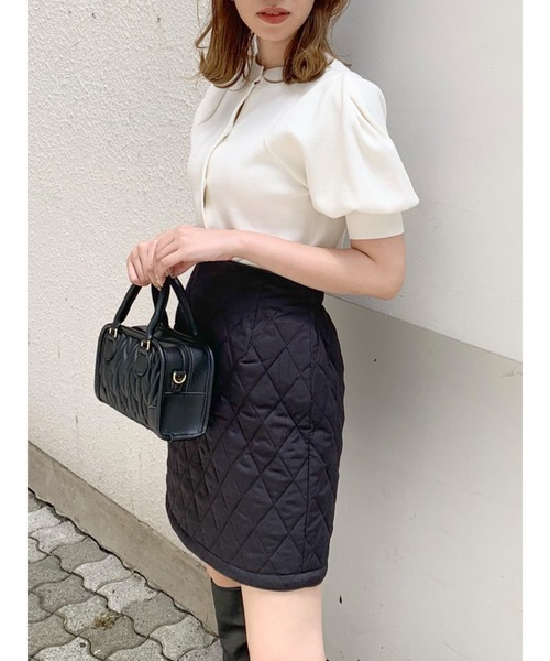 dazzlin（ダズリン）の「キルティングミニスカート（スカート・レディース・ブラック/ブラウン/グレー・SMALL/MEDIUM）」の20枚目の写真