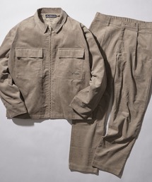 Kappa | kappa / カッパ 別注 コーデュロイジップブルゾンセットアップ （オーバーサイズ ダブルポケット ジップアップブルゾン+タックワイドイージーテーパードパンツ）(セットアップ)