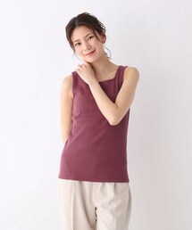 SHOO・LA・RUE | 【S-LL】スクエアネックリブタンクトップ(タンクトップ)