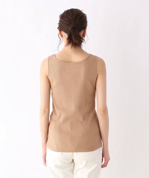 SHOO・LA・RUE（シューラルー）の「◆【S-LL】スクエアネックリブタンクトップ（タンクトップ・レディース・アイボリー/ブラック/キャメル/ピンク系その他・01/02/03/04）」の9枚目の写真