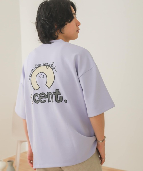 Mark Gonzales（マーク・ゴンザレス）の「『別注』Mark Gonzales × SOP　マークゴンザレスTシャツ(5分袖)（Tシャツ/カットソー・メンズ・ホワイト/チャコールグレー/ベージュ/オフホワイト/ダークグレー/ライトベージュ/パープル/パープル系その他・MEDIUM/LARGE）」の12枚目の写真