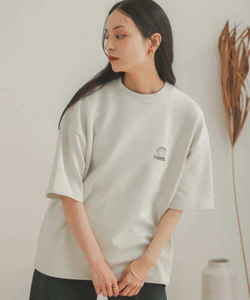 Mark Gonzales（マーク・ゴンザレス）の「『別注』Mark Gonzales × SOP　マークゴンザレスTシャツ(5分袖)（Tシャツ/カットソー・メンズ・ホワイト/チャコールグレー/ベージュ/オフホワイト/ダークグレー/ライトベージュ/パープル/パープル系その他・MEDIUM/LARGE）」の13枚目の写真