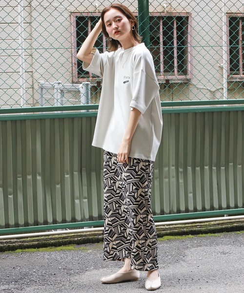 Mark Gonzales（マーク・ゴンザレス）の「『別注』Mark Gonzales × SOP　マークゴンザレスTシャツ(5分袖)（Tシャツ/カットソー・メンズ・ホワイト/チャコールグレー/ベージュ/オフホワイト/ダークグレー/ライトベージュ/パープル/パープル系その他・MEDIUM/LARGE）」の15枚目の写真