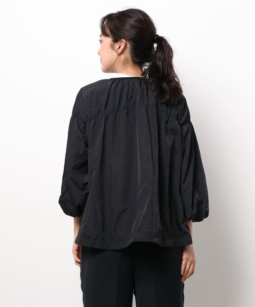 Bou Jeloud(ブージュルード)の「ワッシャータフタ シャーリングジャケット(ブルゾン・レディース・ブラック/カーキ/マスタード・38)」の12枚目の写真