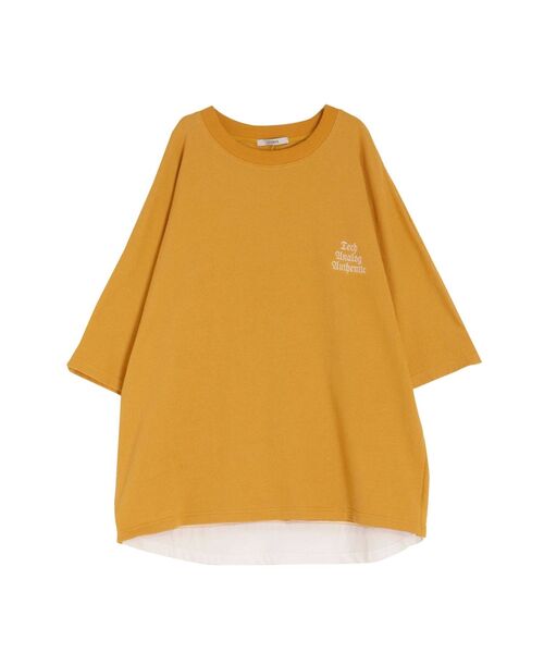 COTORICA（コトリカ）の「エンブロイダリースーパールーズT（Tシャツ/カットソー・メンズ・オフホワイト/マスタード/ブラック・LARGE/MEDIUM）」の15枚目の写真