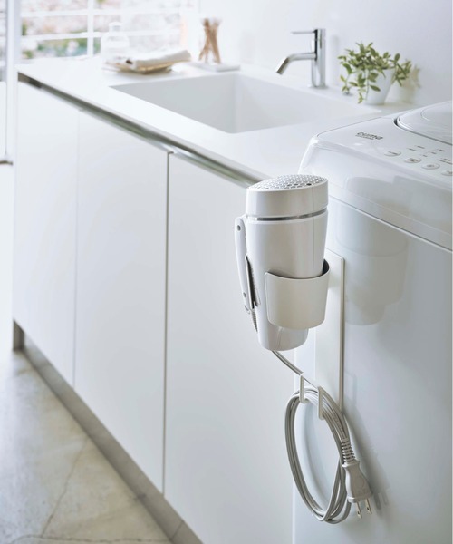 tower（タワー）の「tower（タワー）マグネットドライヤーホルダー（バス/トイレグッズ・レディース・ホワイト/ブラック・ONE SIZE）」の3枚目の写真