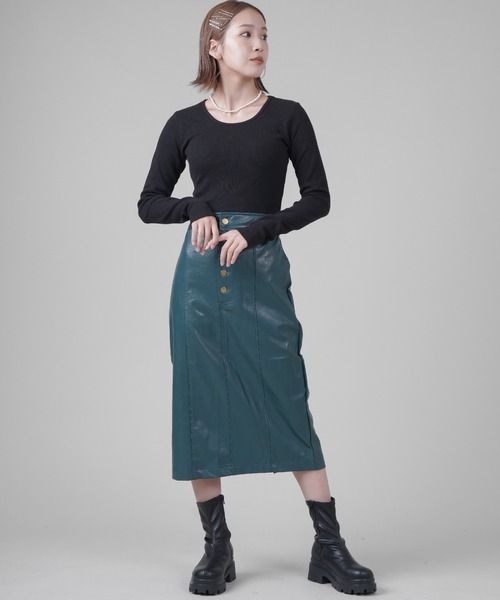 SPINNS（スピンズ）の「【BEST HITアイテム】ストレッチ厚底ショートブーツ（ブーツ・レディース・ブラック/アイボリー/ホワイト・LL/M/L）」の12枚目の写真