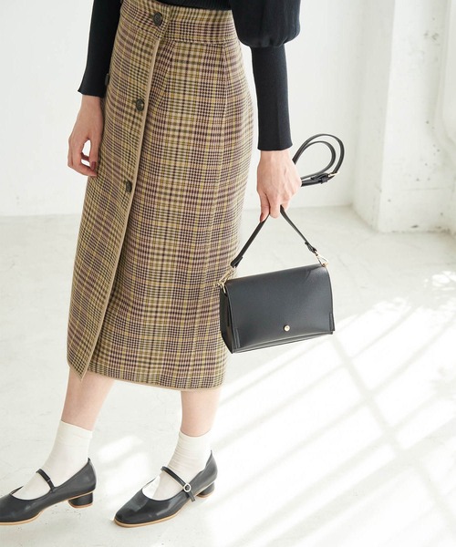 ROPE' PICNIC（ロペピクニック）の「チェックリバーシブルスカート（スカート・レディース・ブラック/ブラウン系その他3/カーキ・36/38/40）」の12枚目の写真