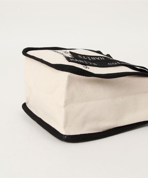 CUISINE HABITS（クイジーヌハビッツ）の「スクエア ミニトート  SQUARE MINI TOTE（トートバッグ・レディース・グレー/オフホワイト/ブラック/カーキ/ベージュ/ドット/チャコールグレー/ホワイト×ホワイト/ブラック×ブラック/キャメル・フリー）」の21枚目の写真