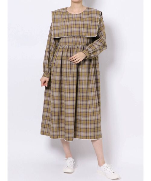 merry jenny（メリージェニー）の「セーラーチェックワンピース（ワンピース・レディース・レッド/イエロー/グリーン・FREE）」の9枚目の写真