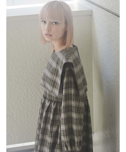 merry jenny（メリージェニー）の「セーラーチェックワンピース（ワンピース・レディース・レッド/イエロー/グリーン・FREE）」の11枚目の写真