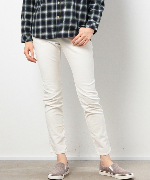 coen（コーエン）の「コーデュロイイージースキニー14FW◆（その他パンツ・レディース・ネイビー/ベージュ/ライトピンク/ライム/ホワイト/ライトグレー・SMALL/MEDIUM/LARGE）」の2枚目の写真