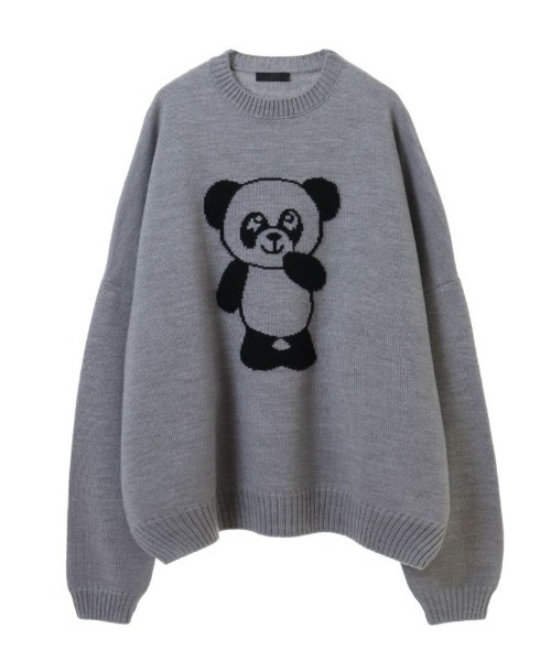 Candy Stripper（キャンディストリッパー）の「BELOVED PEPE ニット（ニット/セーター・レディース・グレー/ブラック・2）」の8枚目の写真