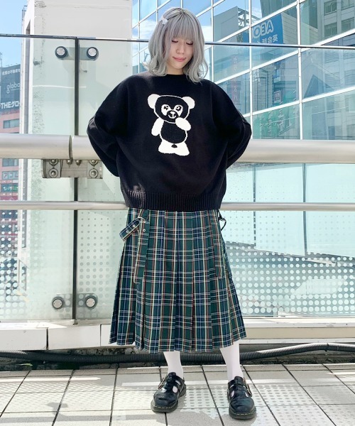 Candy Stripper（キャンディストリッパー）の「BELOVED PEPE ニット（ニット/セーター・レディース・グレー/ブラック・2）」の3枚目の写真