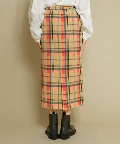 KBF（ケイビーエフ）の「チェックIラインミディスカート（スカート・レディース・ブルー系その他/イエロー系その他/ベージュ系その他・ONE）」の17枚目の写真