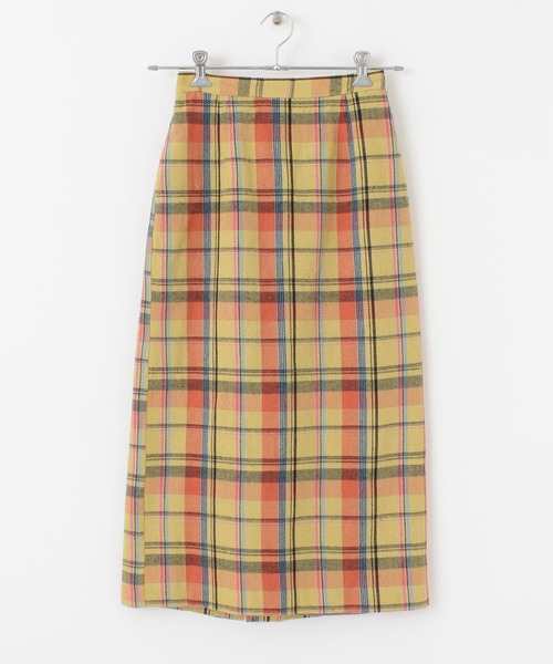 KBF（ケイビーエフ）の「チェックIラインミディスカート（スカート・レディース・ブルー系その他/イエロー系その他/ベージュ系その他・ONE）」の15枚目の写真