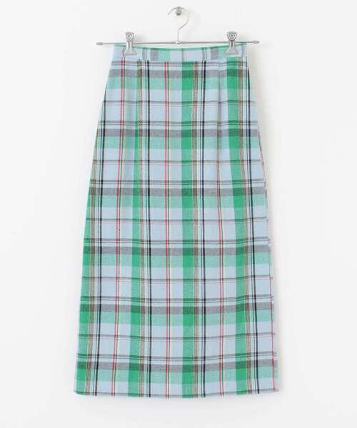 KBF（ケイビーエフ）の「チェックIラインミディスカート（スカート・レディース・ブルー系その他/イエロー系その他/ベージュ系その他・ONE）」の14枚目の写真