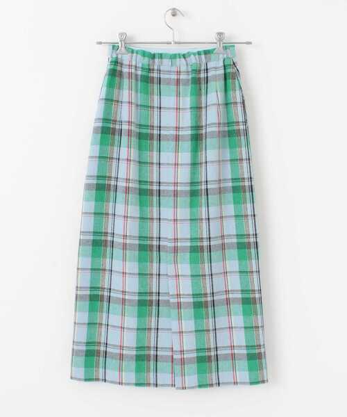 KBF（ケイビーエフ）の「チェックIラインミディスカート（スカート・レディース・ブルー系その他/イエロー系その他/ベージュ系その他・ONE）」の12枚目の写真