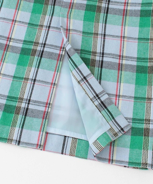 KBF（ケイビーエフ）の「チェックIラインミディスカート（スカート・レディース・ブルー系その他/イエロー系その他/ベージュ系その他・ONE）」の10枚目の写真