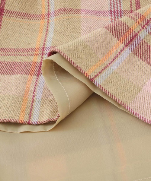 KBF（ケイビーエフ）の「チェックIラインミディスカート（スカート・レディース・ブルー系その他/イエロー系その他/ベージュ系その他・ONE）」の8枚目の写真