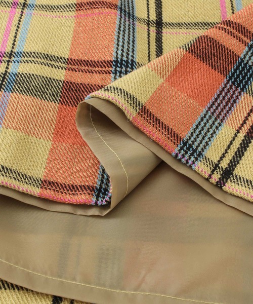 KBF（ケイビーエフ）の「チェックIラインミディスカート（スカート・レディース・ブルー系その他/イエロー系その他/ベージュ系その他・ONE）」の7枚目の写真