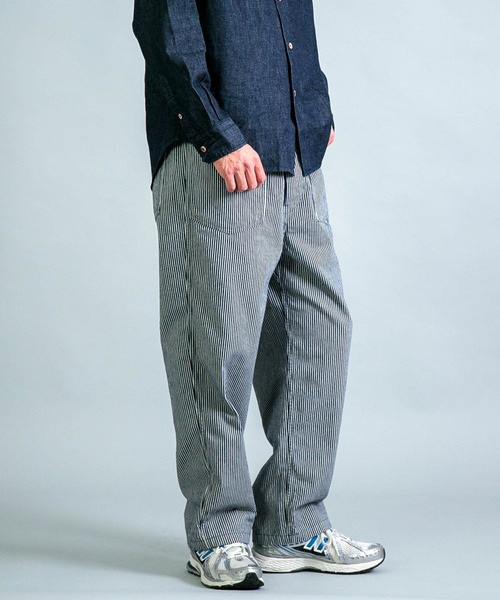 OMNIGOD mens / オムニゴッド] ヒッコリーストライプ PWイージー