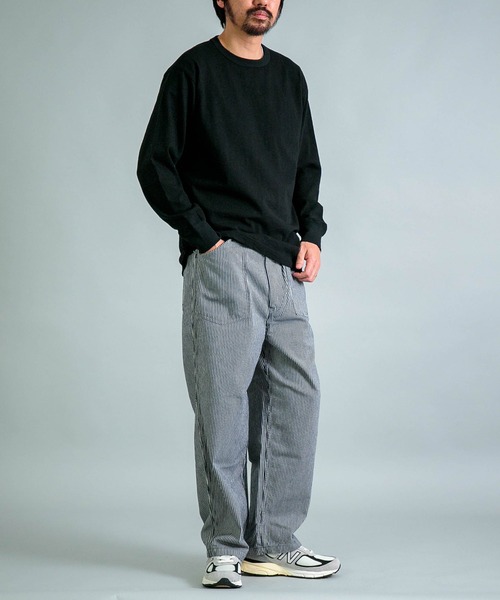 OMNIGOD mens / オムニゴッド] ヒッコリーストライプ PWイージーパンツ