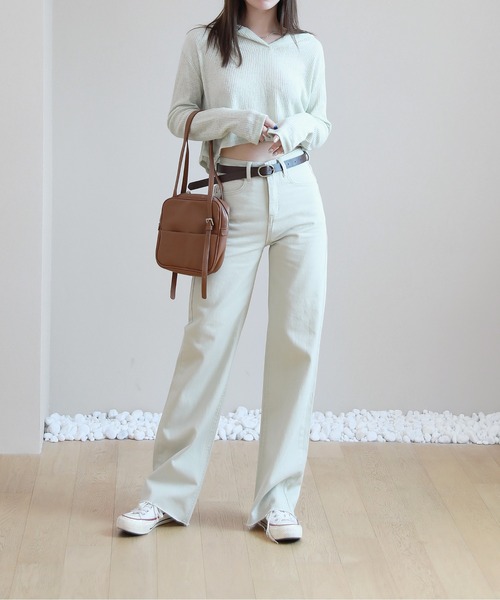 by muni:r(バイ ムニール)の「バックルスクエアミニショルダーバッグ(ショルダーバッグ・レディース・ブラック/ブラウン/アイボリー・ONE SIZE)」の17枚目の写真