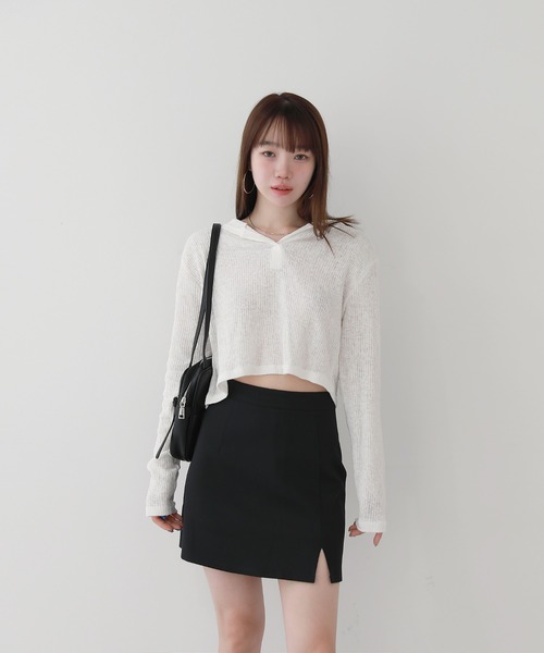 by muni:r(バイ ムニール)の「バックルスクエアミニショルダーバッグ(ショルダーバッグ・レディース・ブラック/ブラウン/アイボリー・ONE SIZE)」の13枚目の写真