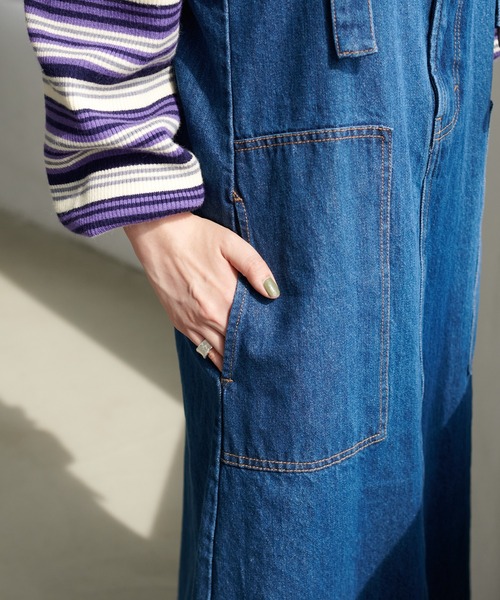 DISCOAT（ディスコート）の「デニムスカート風ジャンスカ（ワンピース