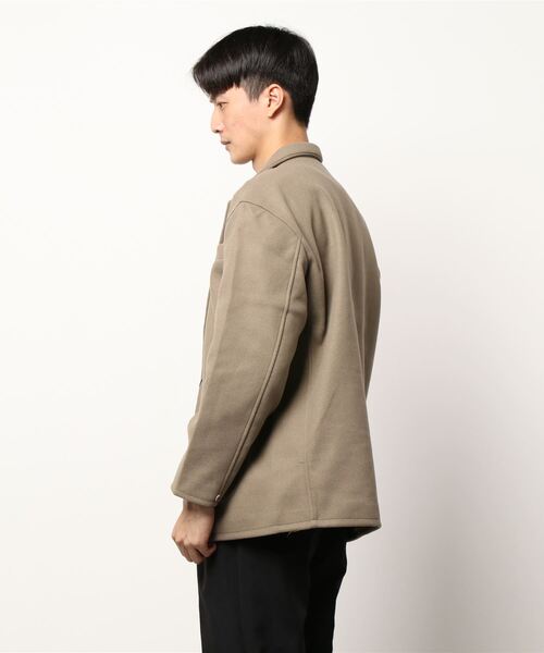 STYLEBLOCK（スタイルブロック）の「フェイクウールワイドテーラードジャケット（テーラードジャケット・メンズ・パープル系その他/ベージュ系その他/オートミール・L/M）」の4枚目の写真